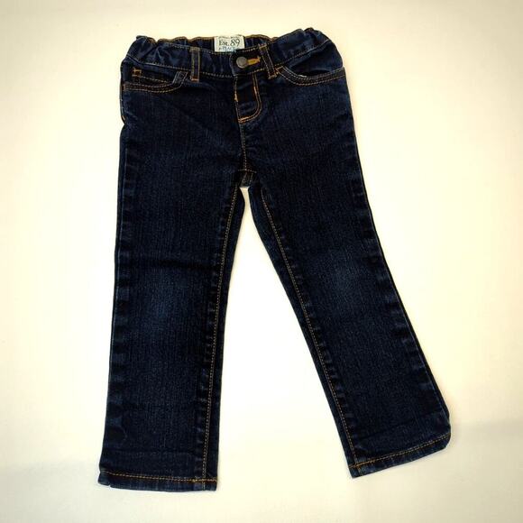 Place Jeans Toddler Girl 3T Skinny Stretch Dark Wash - Picture 1 of 5